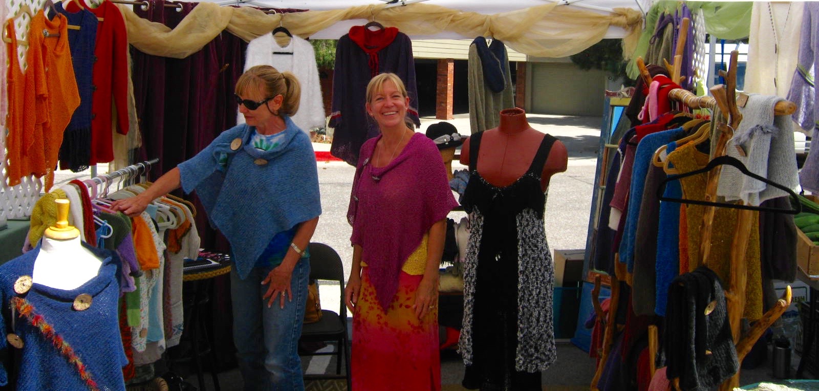 Sweater Jeanie (aka Jeanie Norris) designs one-of-a-kind clothing. Photo courtesy of Ruth Putnam Young.