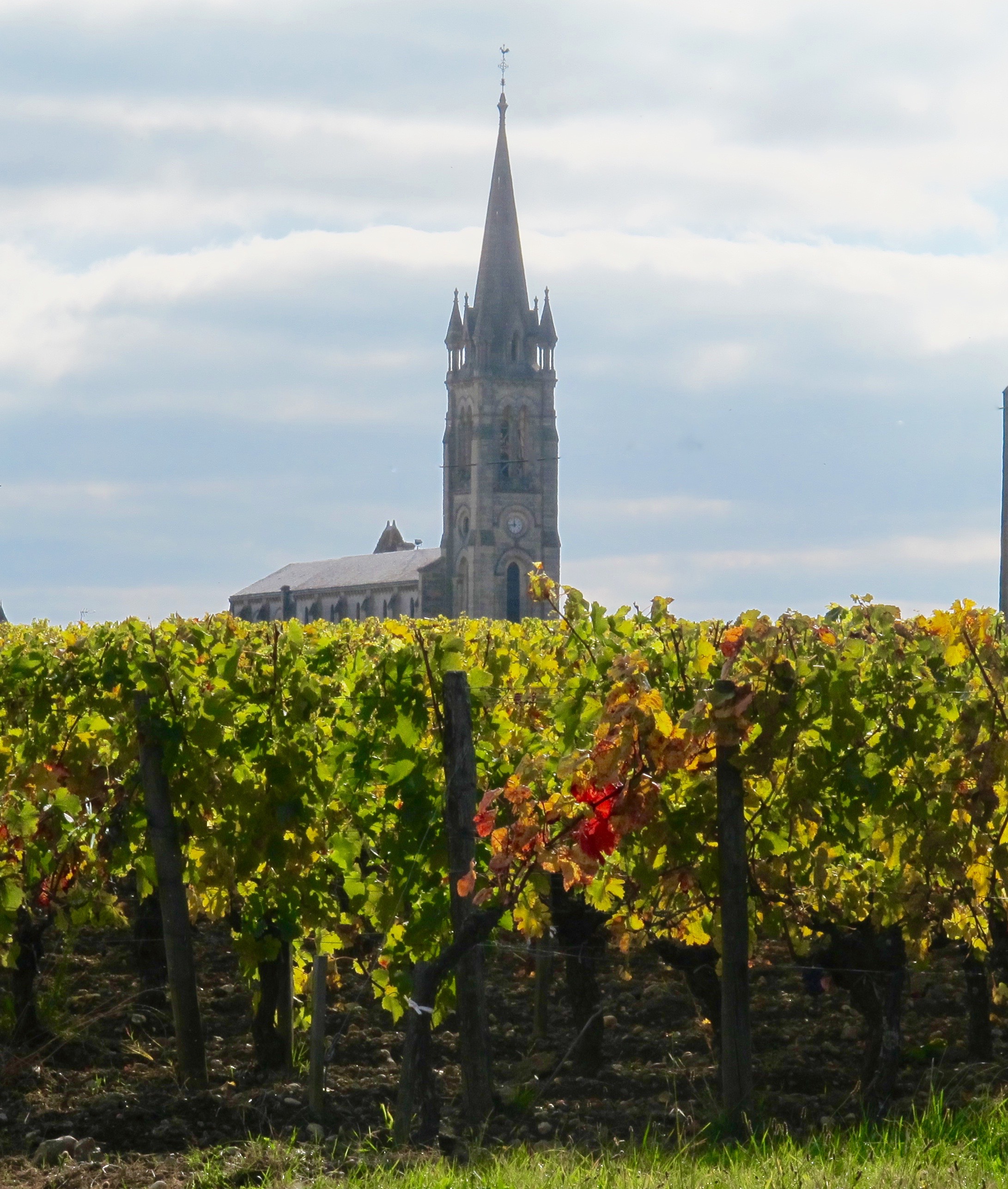 L'Eglise of Pomerol - an ancient landmark and namesake for several local wineries. Photo by Marla Norman.