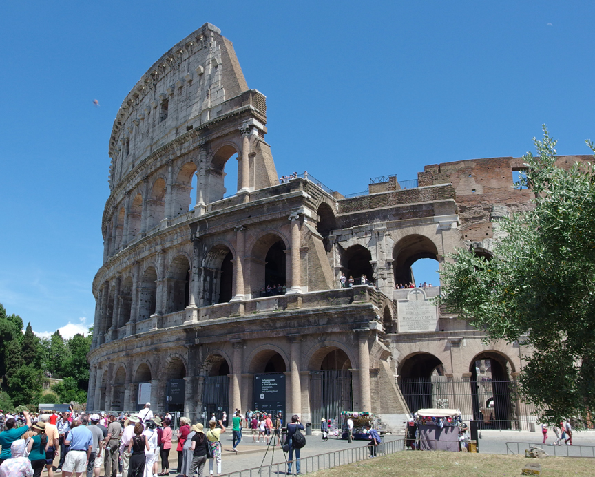 2nd view of the Roman Colosseum.