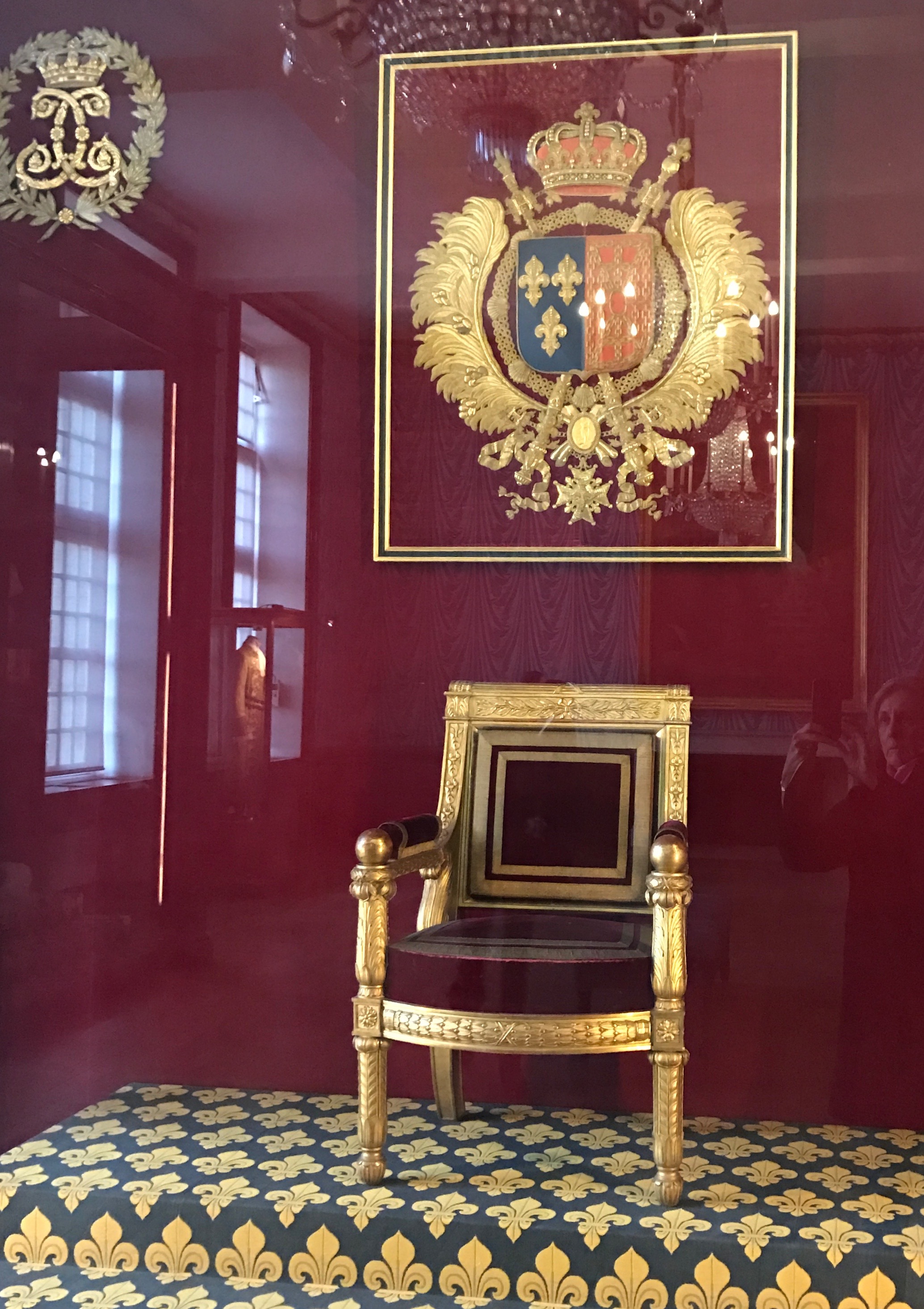 The French throne - now housed in the Palais du Tau.