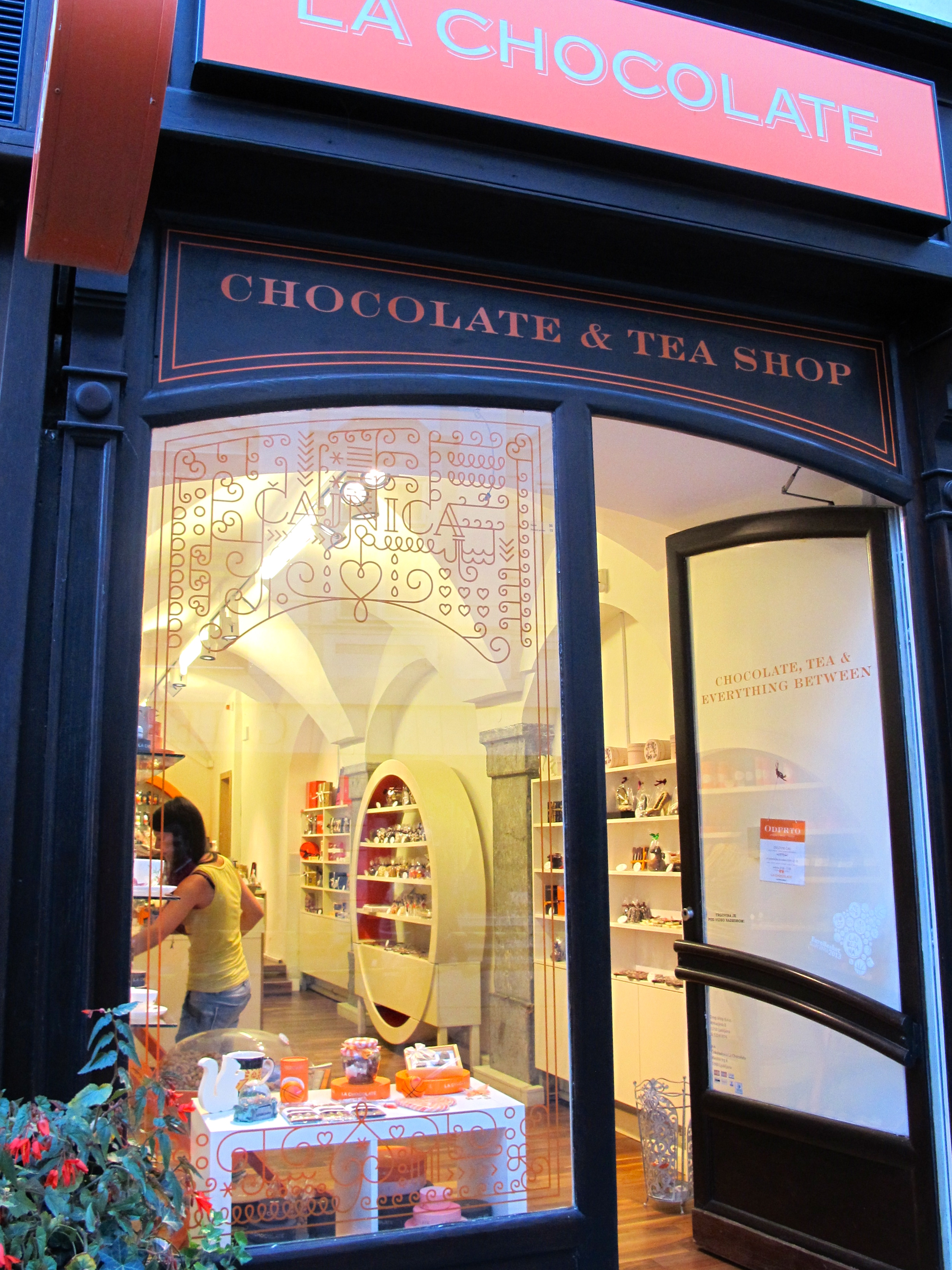 Slovenia chocolate is as inticing as the pretty shops showcasing the treats. Photo by Marla Norman.