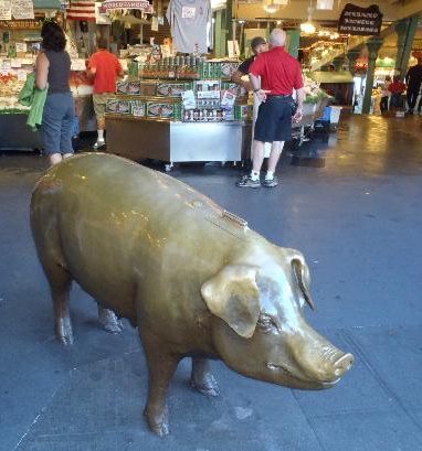 Rachel - one of the largest piggy banks you’re likely to ever see.