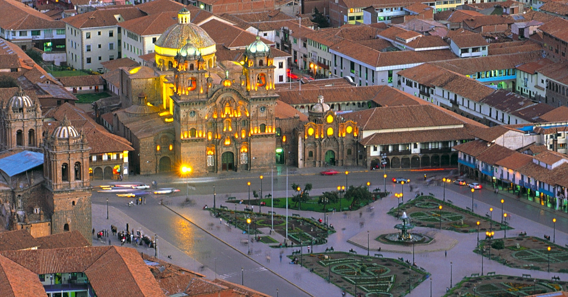 Plaza de Armas, Cusco. Photo from Wikipedia.