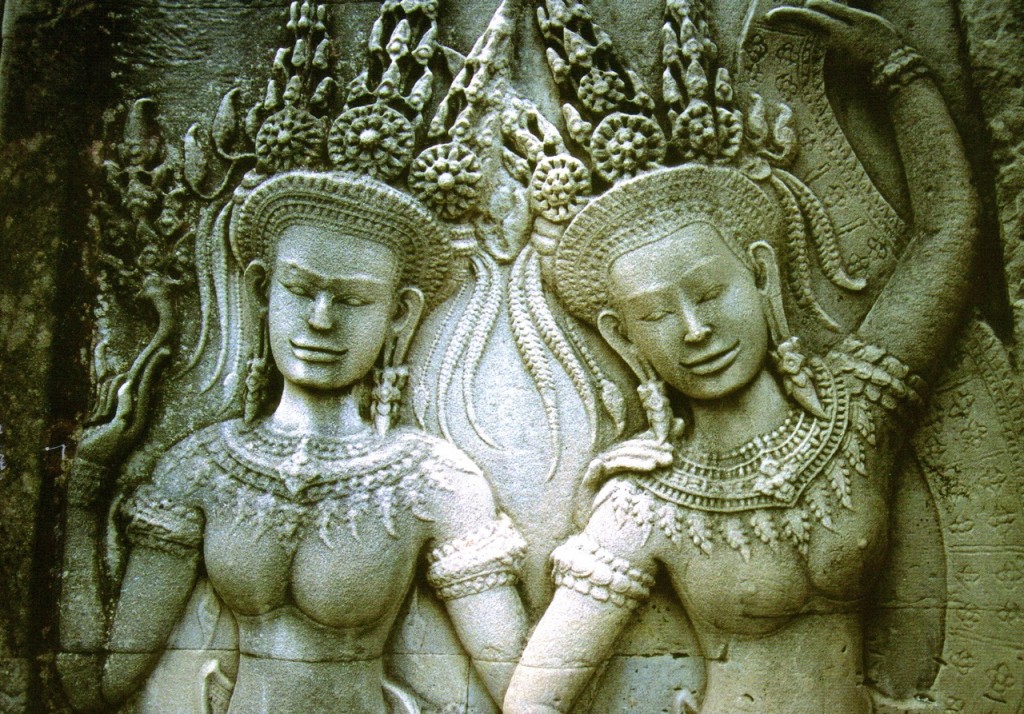 Over 2,000 Apsara - traditional Hindu dancing girls decorate the Angkor temples. Photo by Marla Norman.