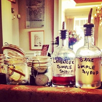 Simple syrups Chef Scanio uses to prepare his tasty liqueurs. Photo courtesy of Emeril Lagasse.