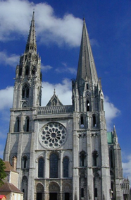 Chartres Cathedral, beautifully preserved example of French High Gothic architecture