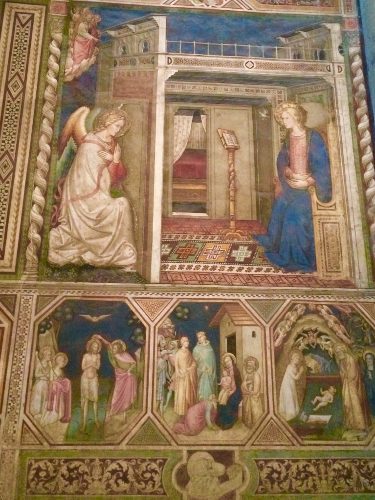Masaccio’s fresco, including his famous portrayal of the Trinity. Photo by Marla Norman.
