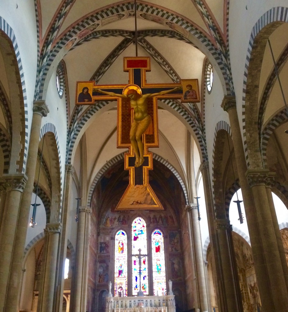 Brunelleschi’s superbly carved wooden crucifix at Santa Maria Novella. Photo by Marla Norman.