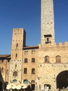 San Gimignano towers as they appear today. Photo by Marla Norman.