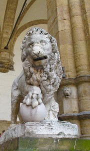 Donatello’s magnificent Lion of Florence, Marzocco. Photo by Marla Norman.