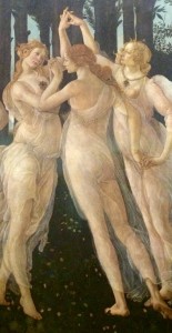 Detail from Sandro Botticelli’s Primavera at the Uffizi. Photo by Marla Norman.