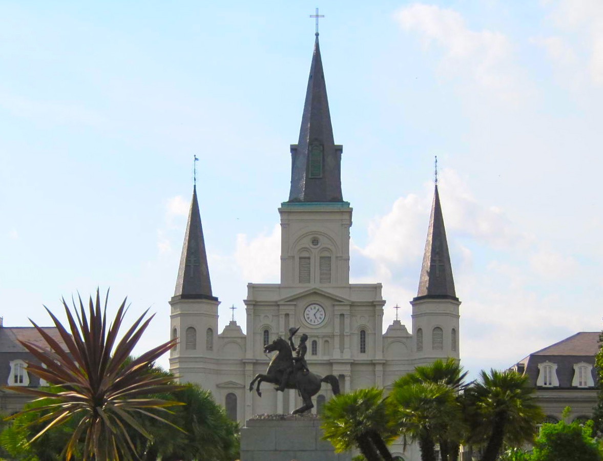 Jackson Square and St. Louis Cathedral - New Orleans' most notable landmarks. Photo by Marla Norman.