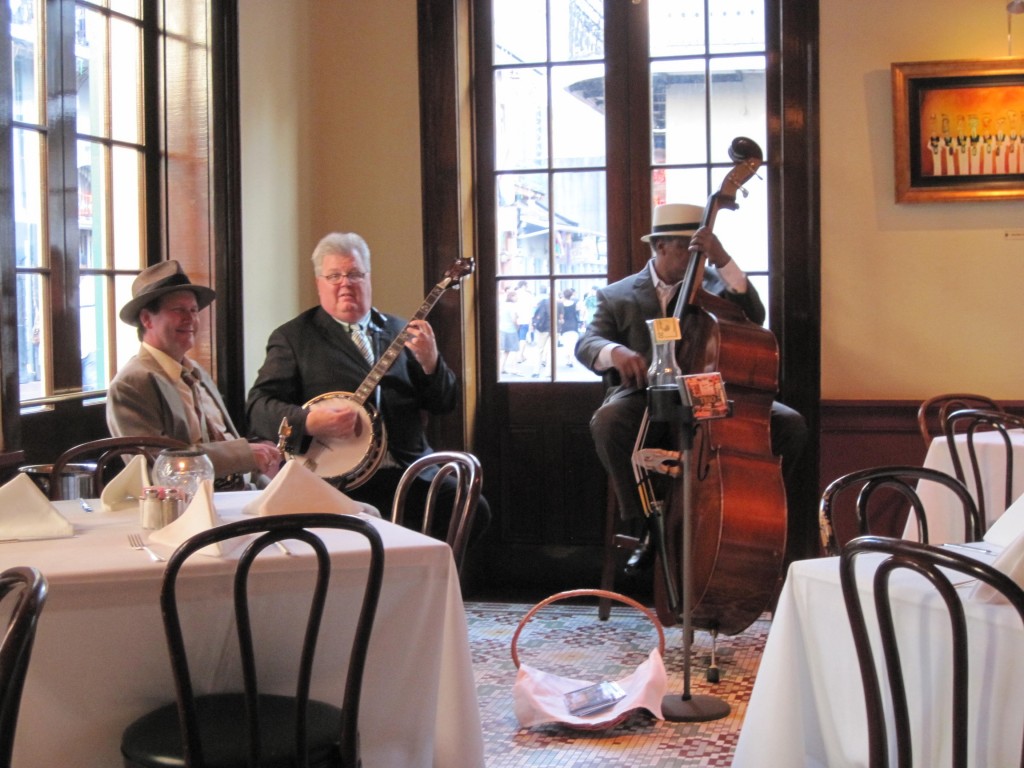 The Gumbo Trio performs at Arnaud's Bistro. Photo by Marla Norman.
