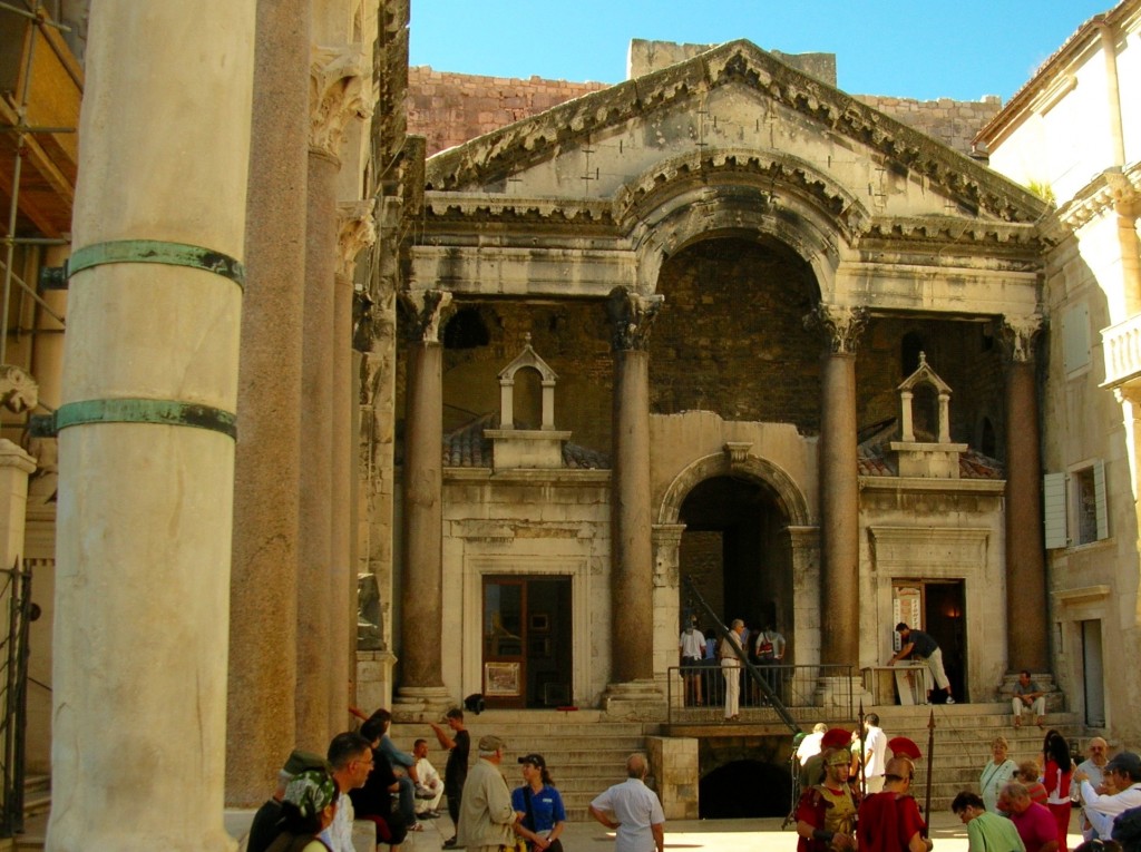 Diocletian's Peristil - where he once addressed his subjects. Photo by Marla Norman.
