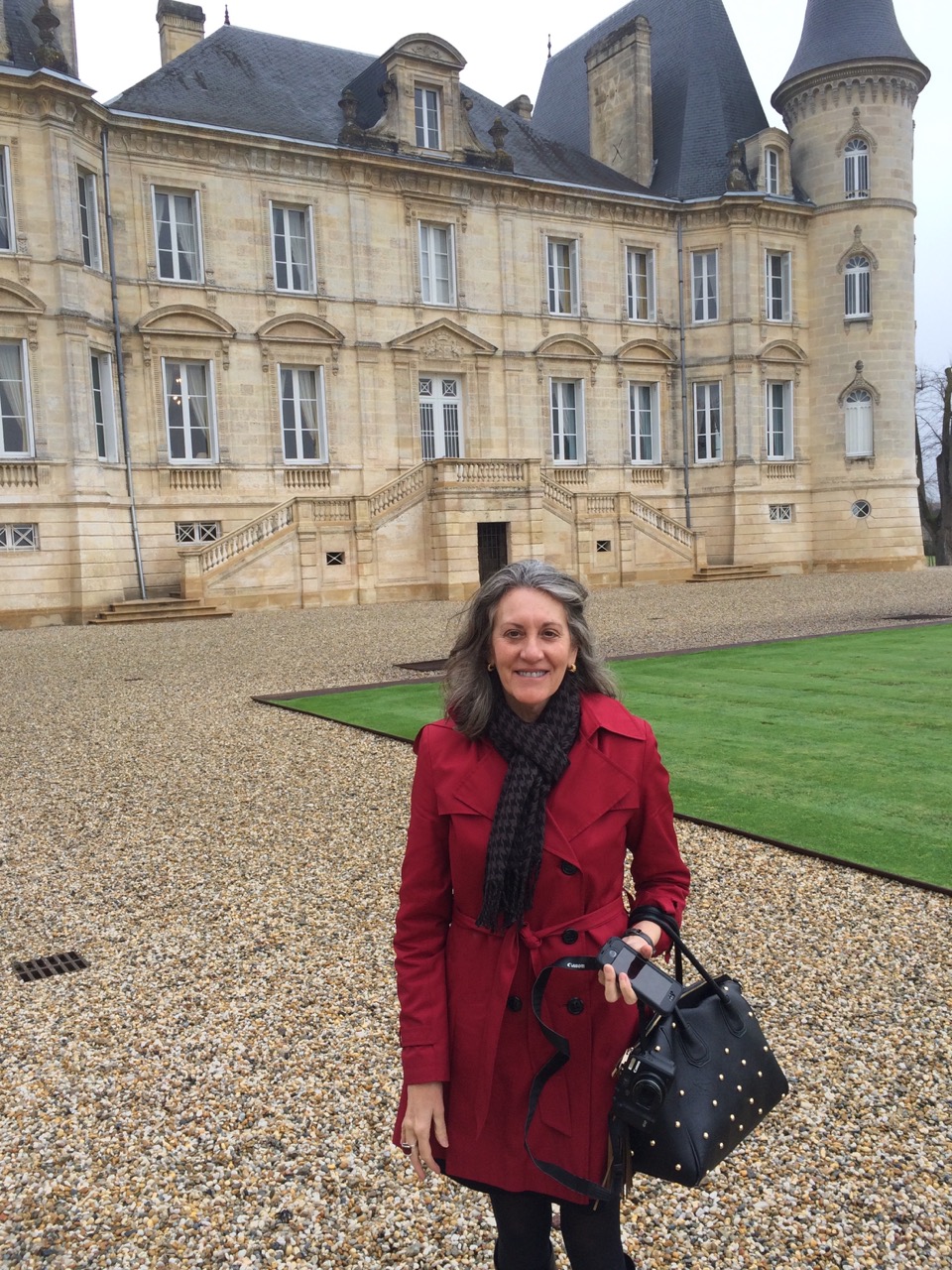 TCO Publisher Marla Norman at Château Pichon-Longueville in Pauillac.