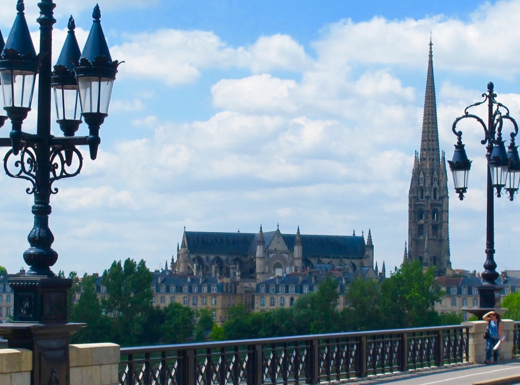 View of Bordeaux from the Pont de Pierre. Photo by Marla Norman.