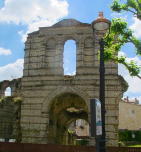 A Roman aqueduct - a remnant of Bordeaux's earliest history. Photo by Marla Norman.