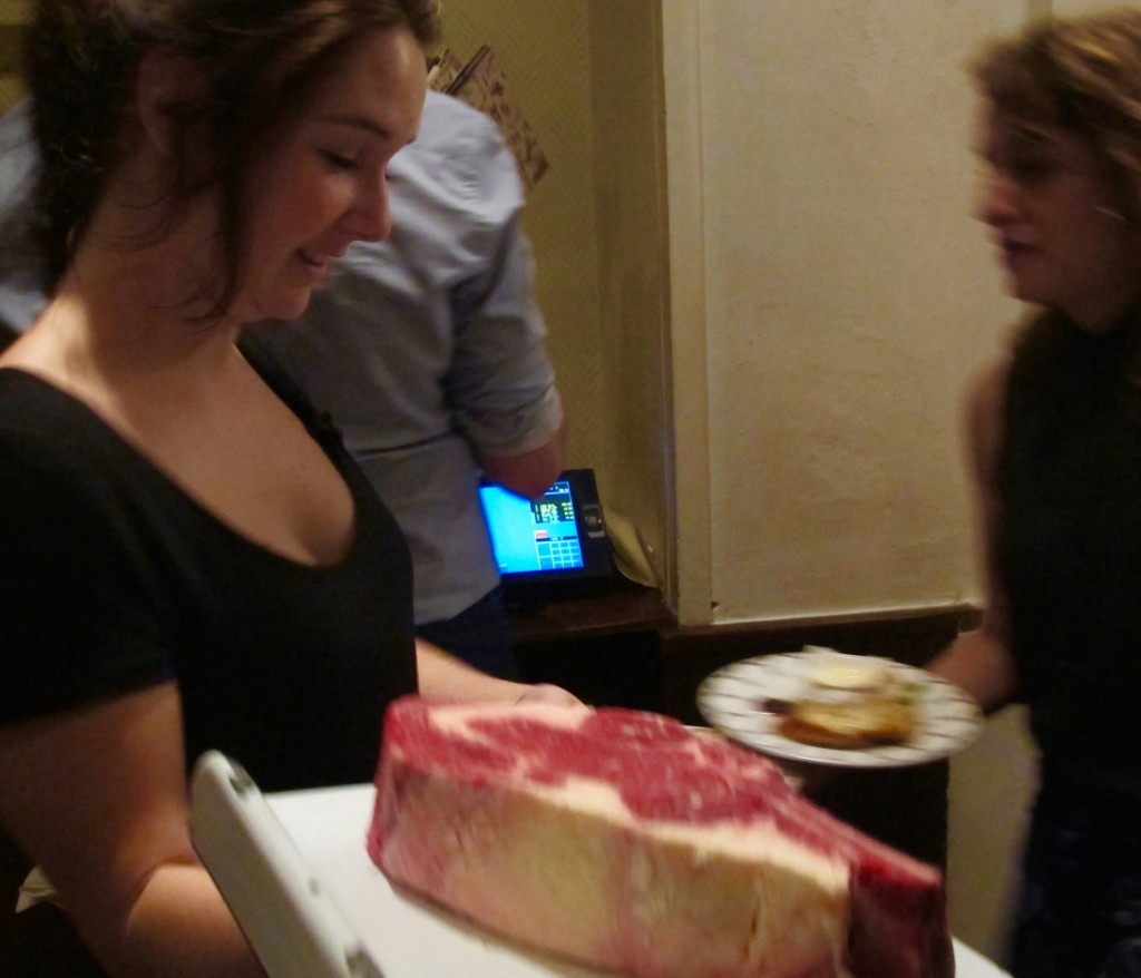 Steaks - generously cut - are specialties at La Tupinia. Photos by Marla Norman.