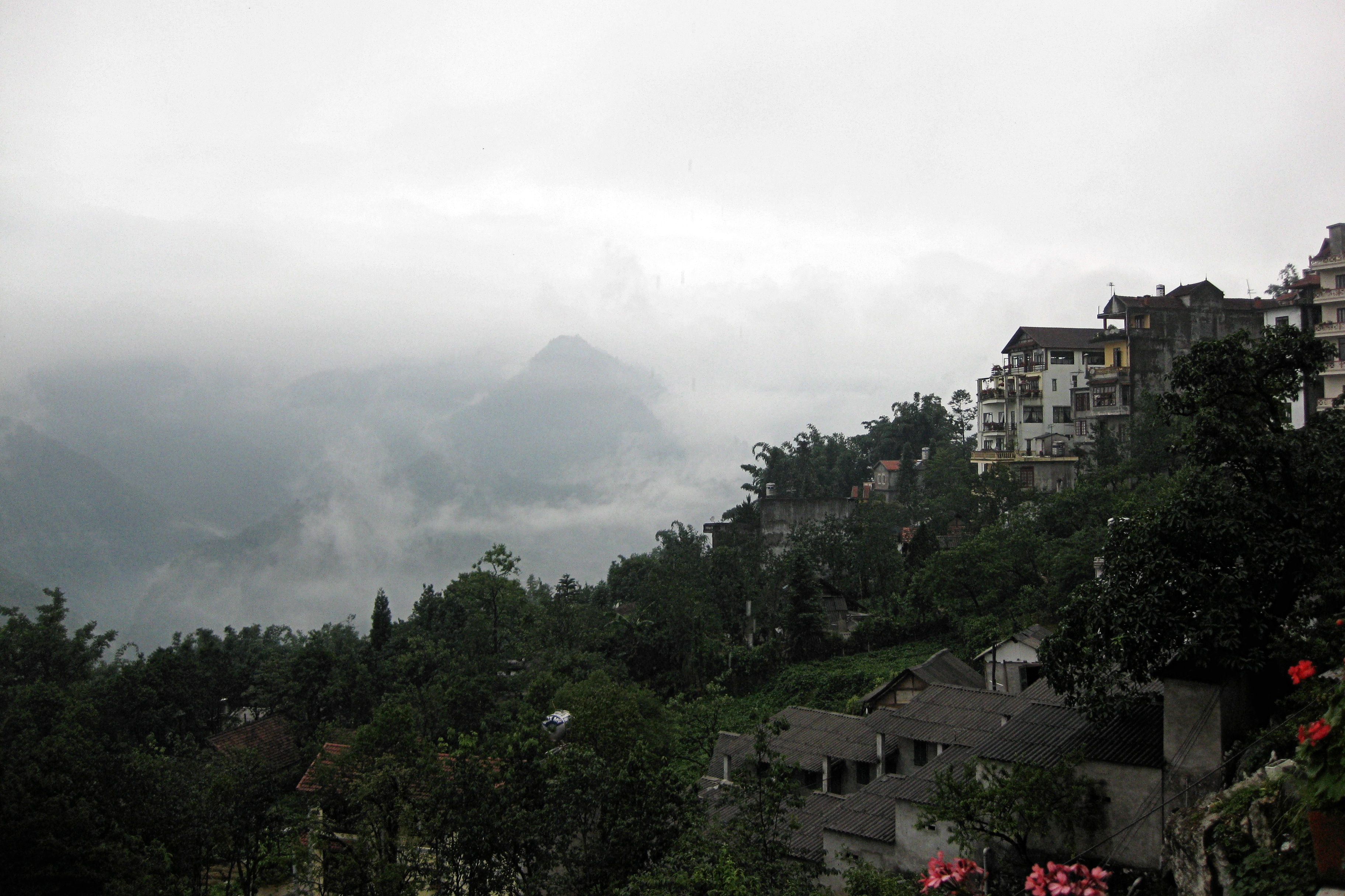 A view of the town’s surroundings from the Chau Long Sapa Hotel. Photos by Scott McIntire. 