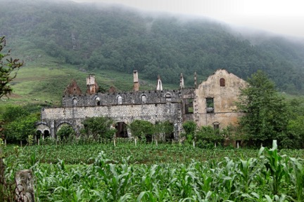 The ruins of an old French monastery near Ta Phin village. Photos by Scott McIntire.