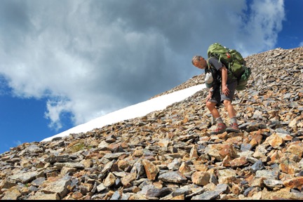 Topographical maps don't represent how rocky sections of trails can be. Photo courtesy of Paul Hedquist.