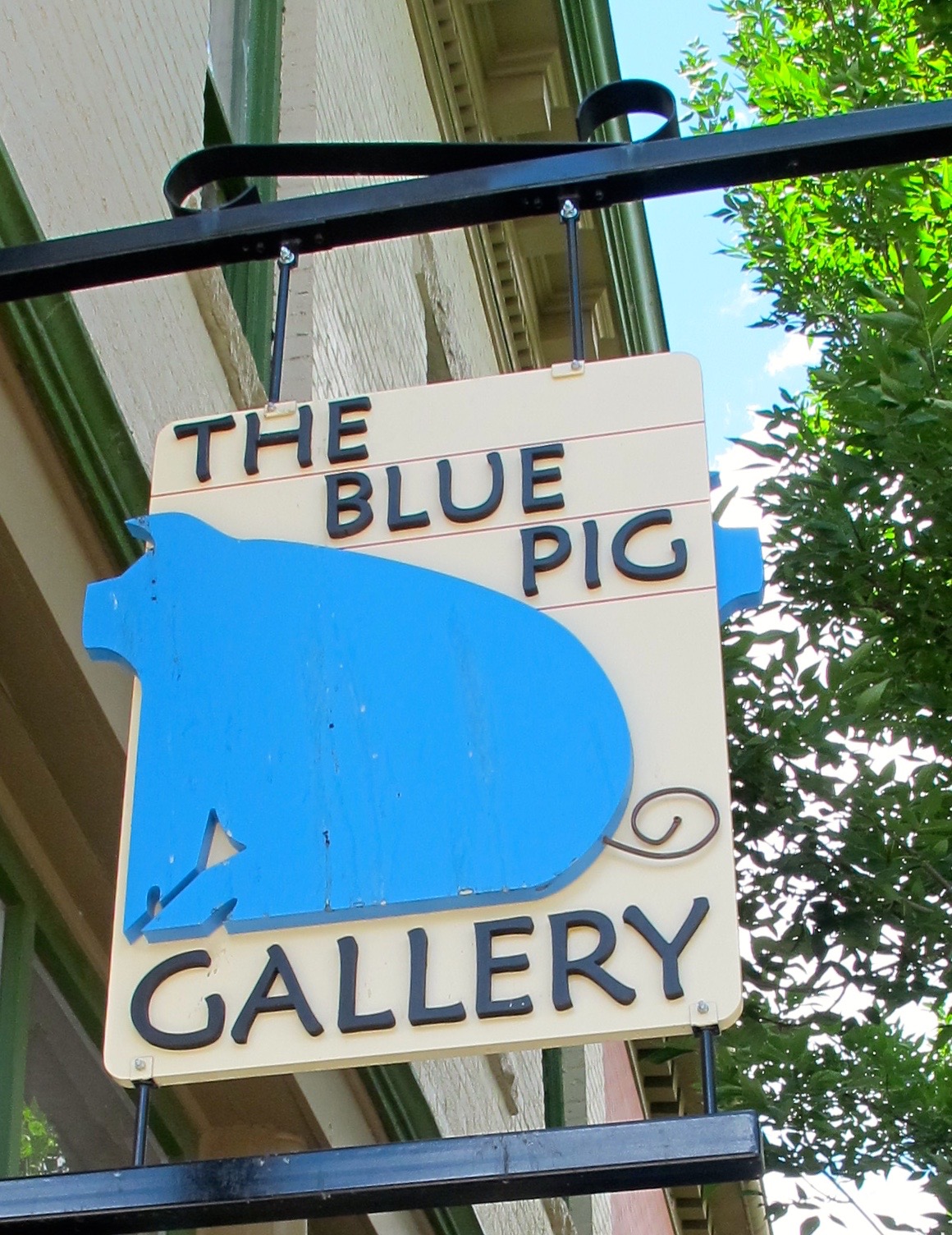 The Blue Pig offers an eclectic collection of art, ceramics and jewelry. Photo by Marla Norman.