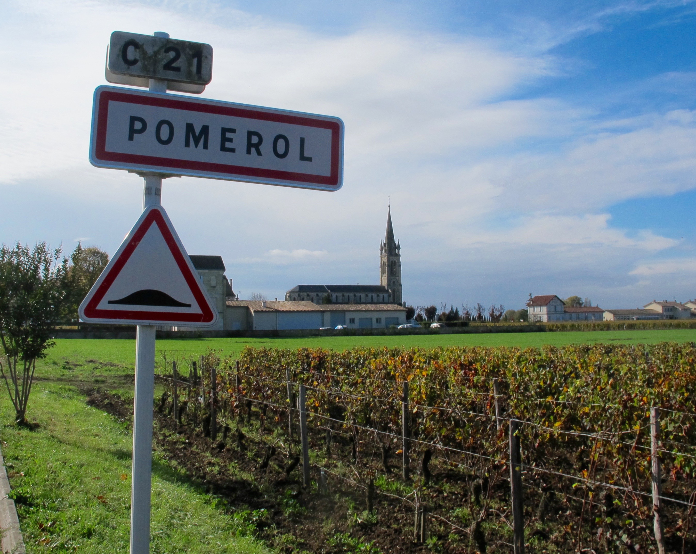Some of the most sought-after wines in Bordeaux come from the tiny appelation of Pomerol. Photo by Marla Norman.