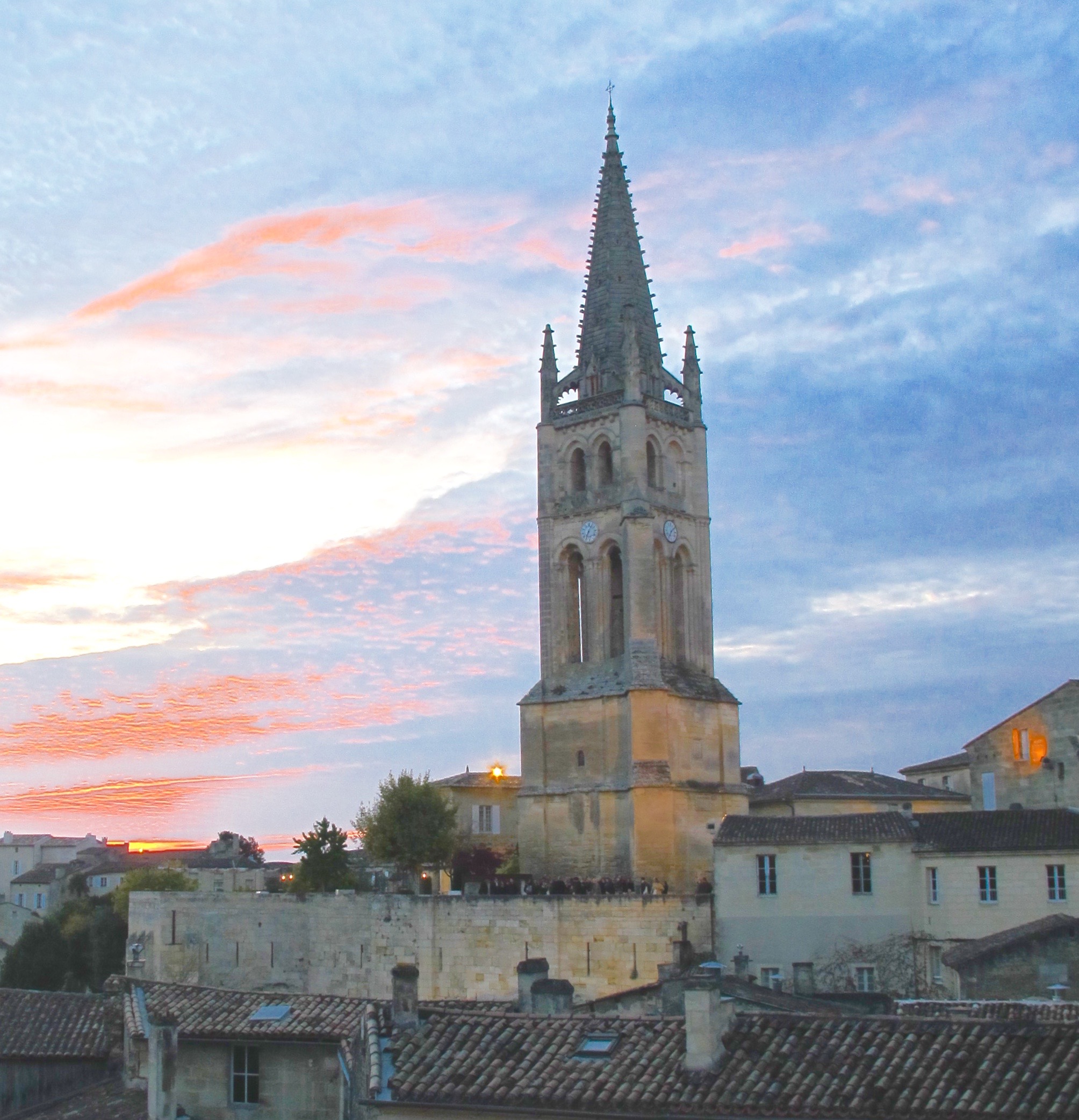 Charming village of Saint-Émilion, with its narrow streets and Monolithic Church. Photo by Marla Norman.