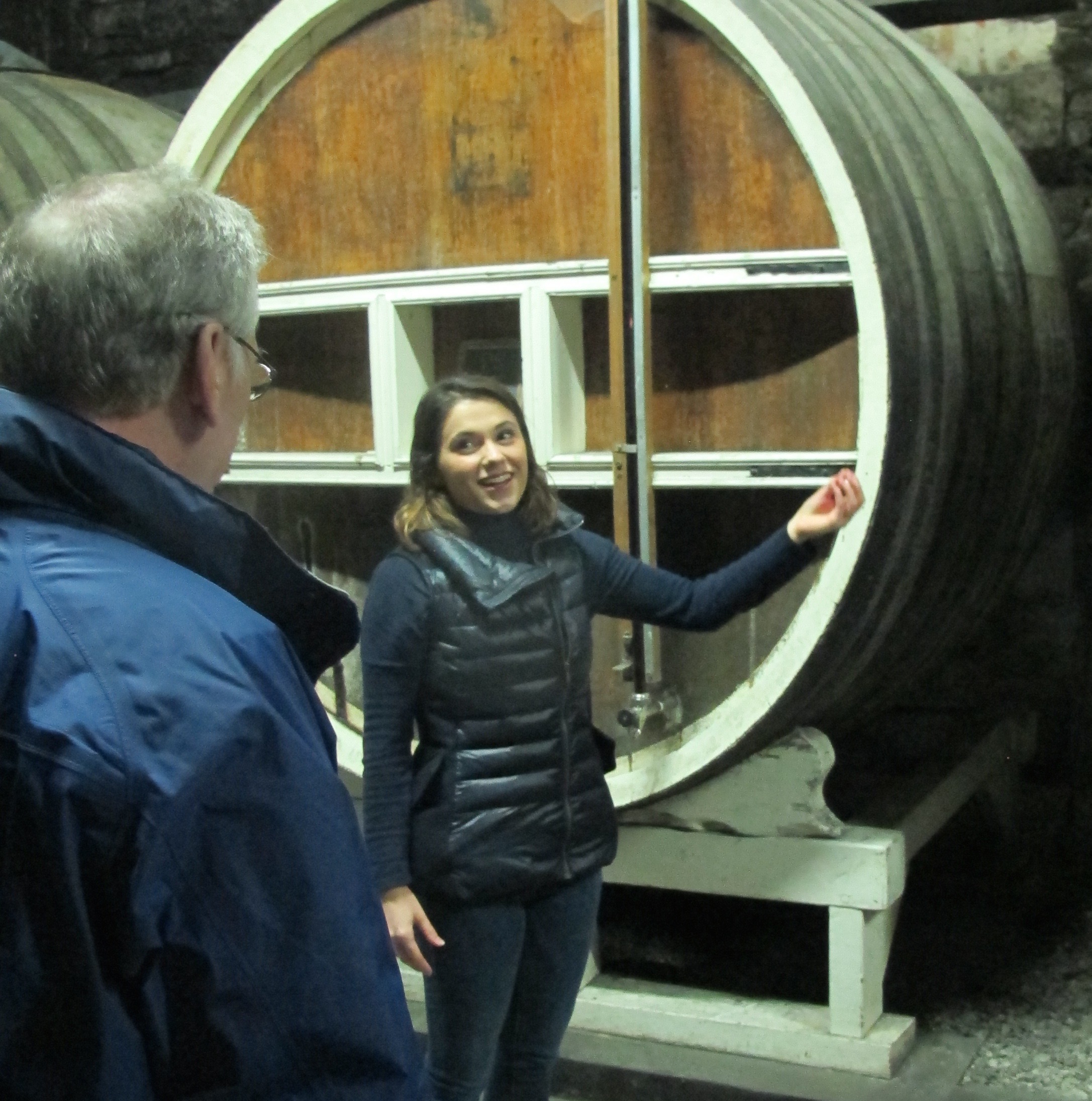 Laurie Arrivé describes the process of Cognac distillation. Photo by Marla Norman.