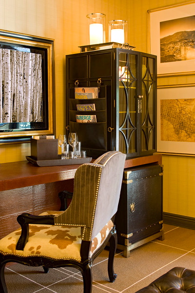 Room furnishings are upscale Old West. Photo courtesy of the Hotel Jerome. 