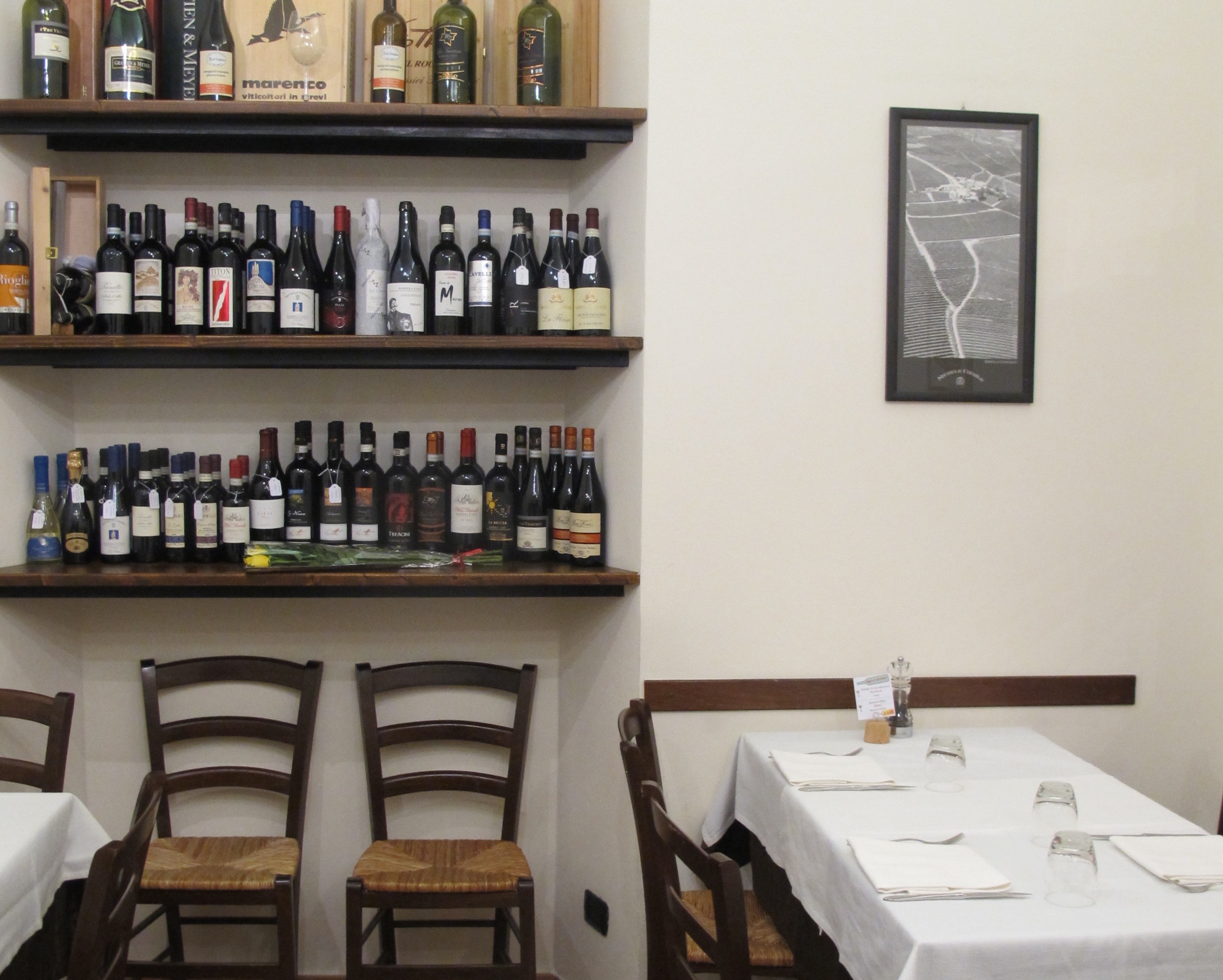 A few wine selections at Trattoria Mazzini. Photos by Marla Norman.