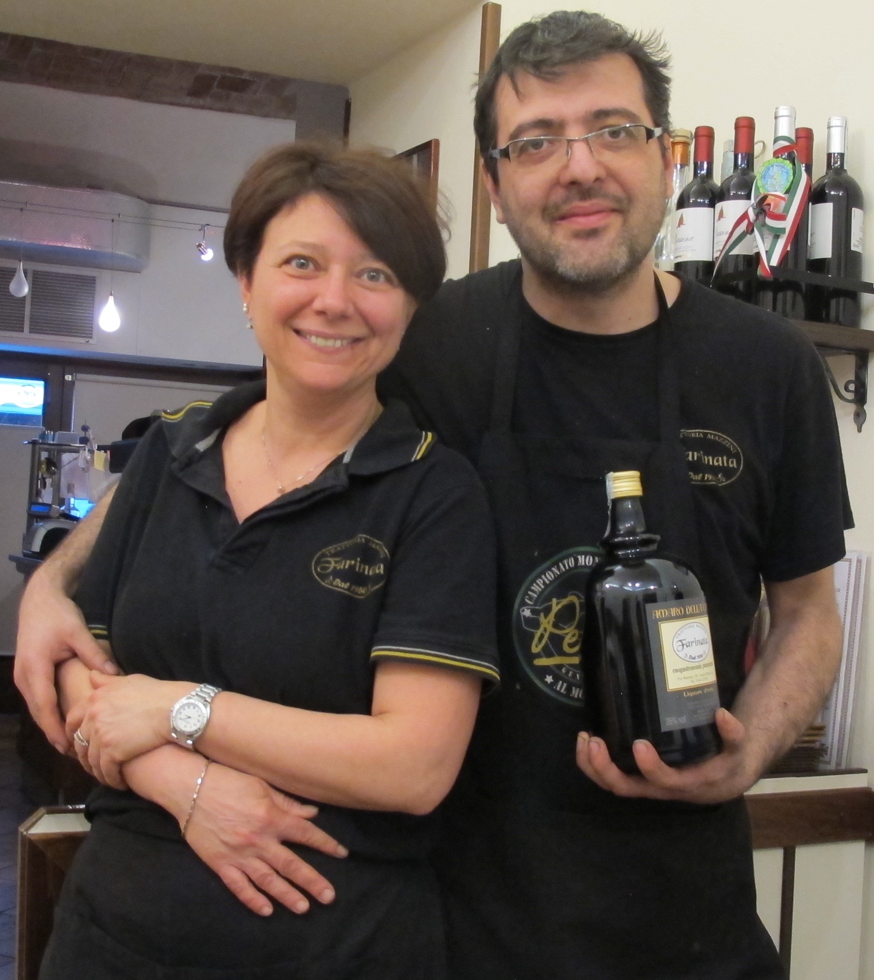 Denise and Danilo Mazzini, owners of Trattoria Mazzini.
