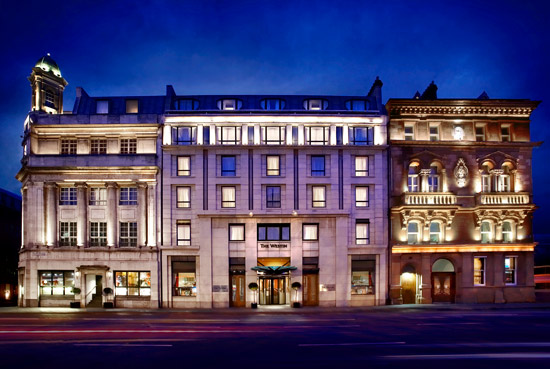 The Westin Dublin was constructed from 19th century buildings with many of the details left perfectly intact. Photo courtesy of The Westin Dublin.