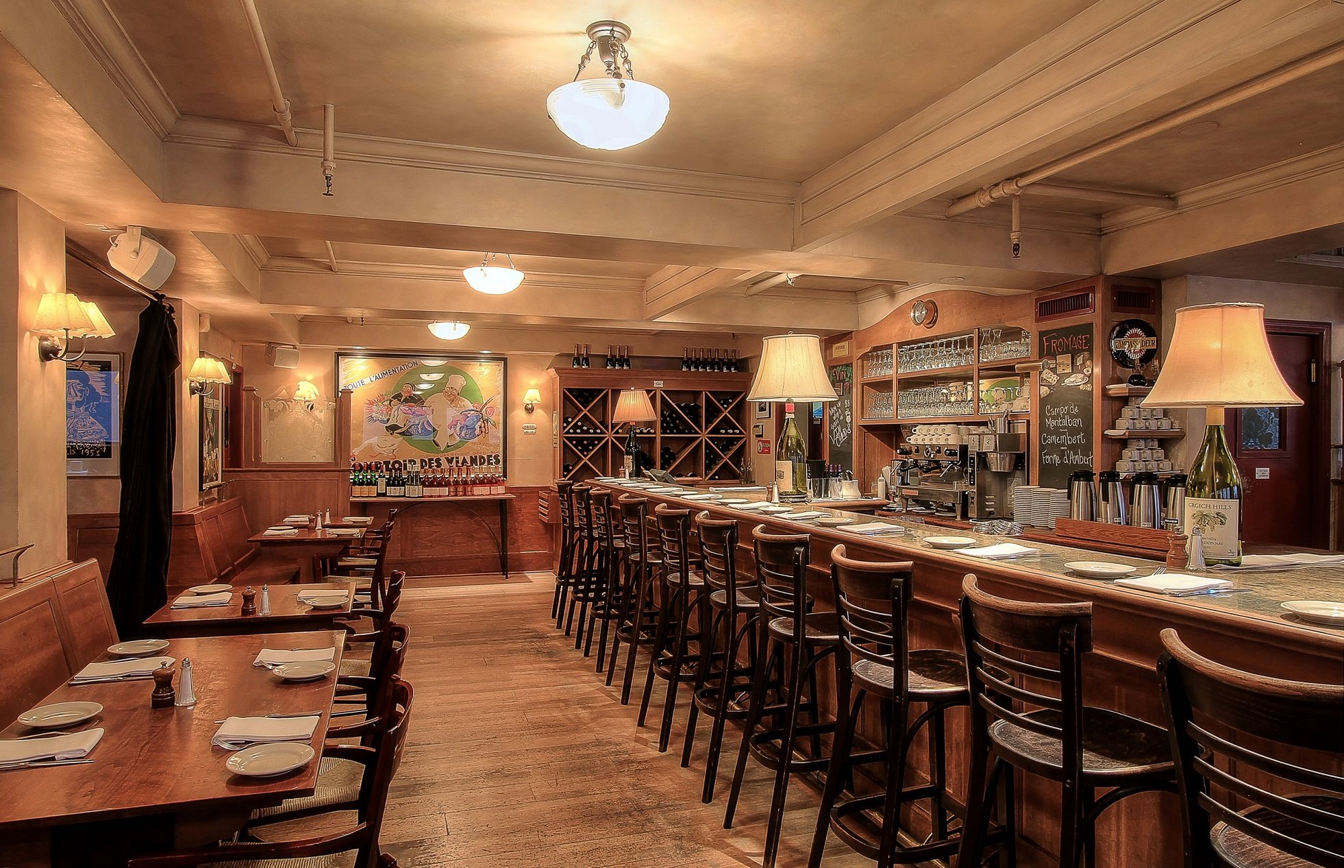 Popular Café Campagne is modeled after a traditional French brasserie. Photo courtesy of Café Campagne.