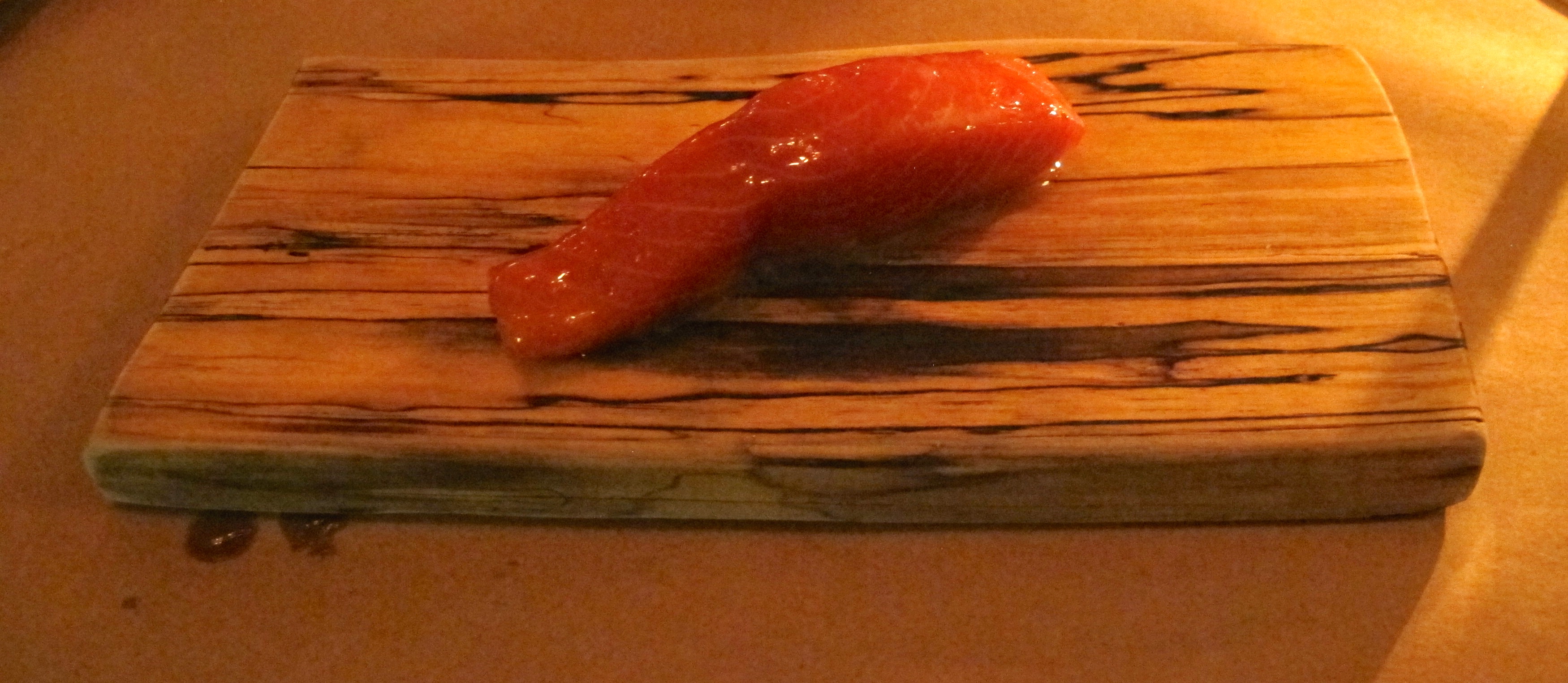 Sockeye Salmon smoked over green alder wood for 8 hours (and delivered straight from the smokehouse) is like Salmon candy - instantly addictive.